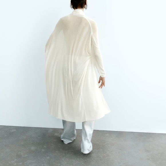 Zara limited edition kitted wrap over cardigan - Picture 5 of 8